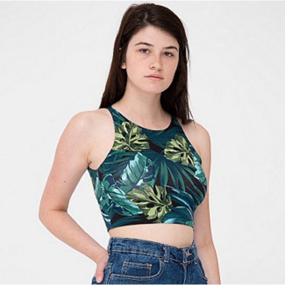 AA cotton spandex crop tank